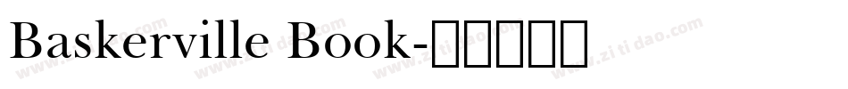 Baskerville Book字体转换